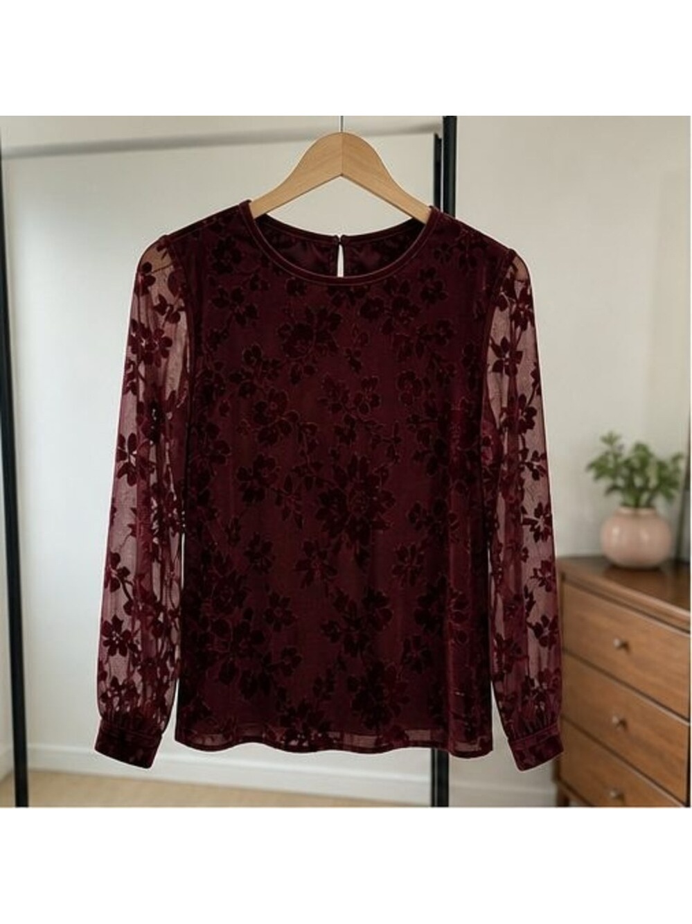 Sand V Neck Top